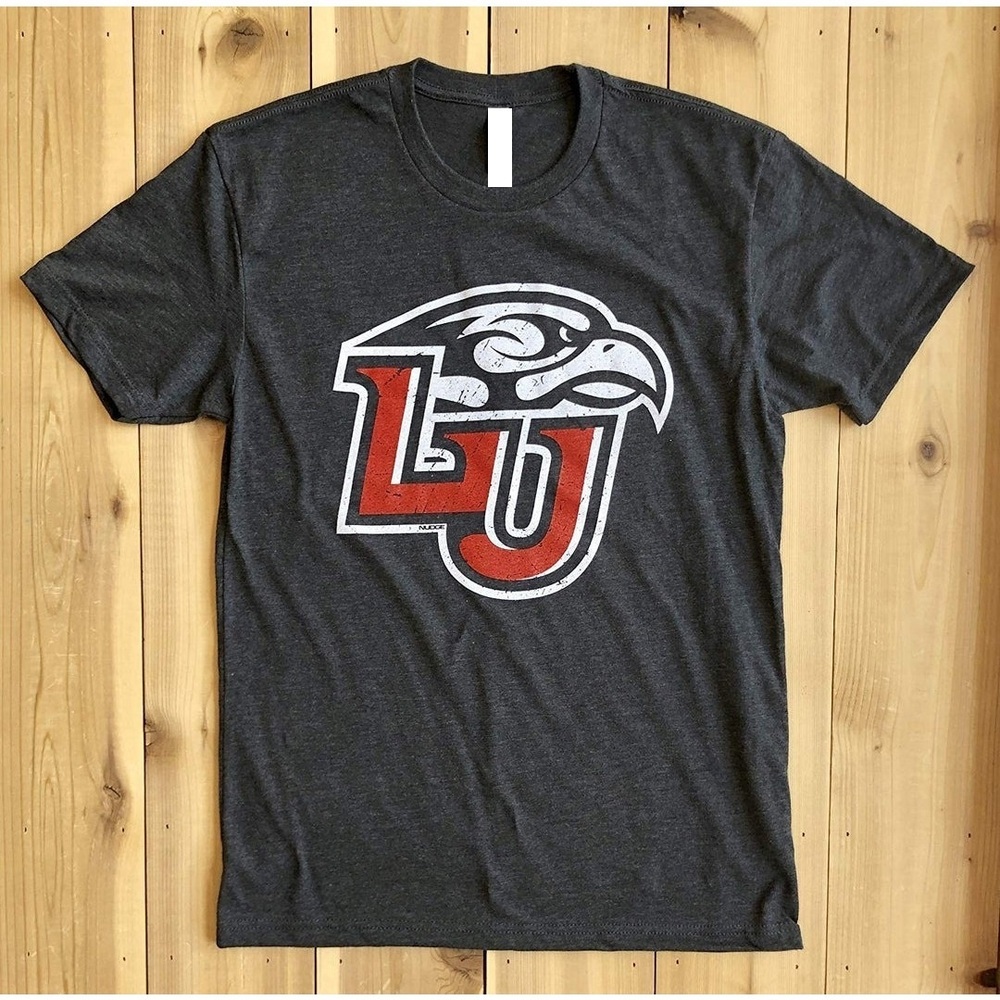 Liberty University Shirt LU Flames Logo T-Shirt Black